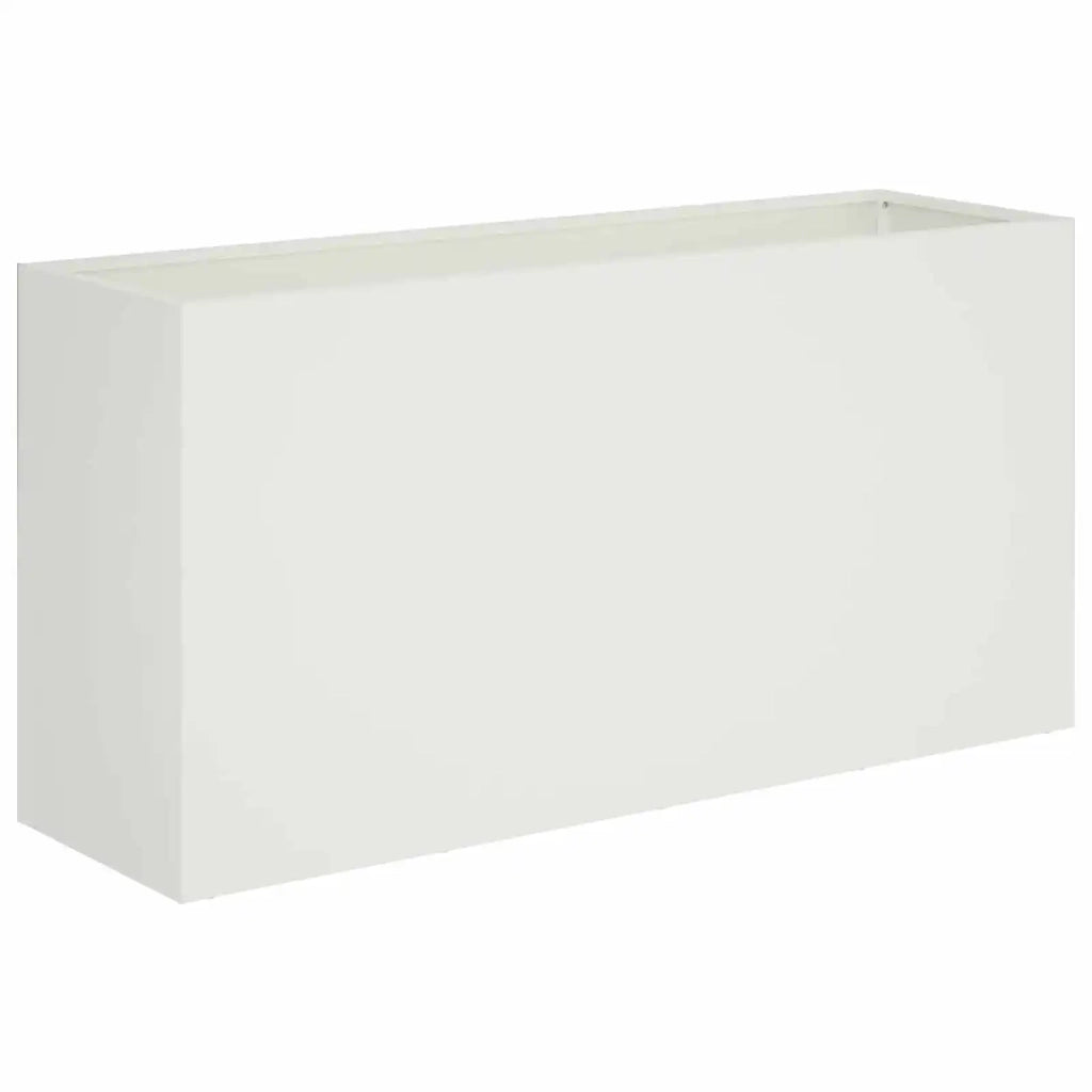 Vaso da giardino Bianco 100 x 30 x 50 cm 8005626