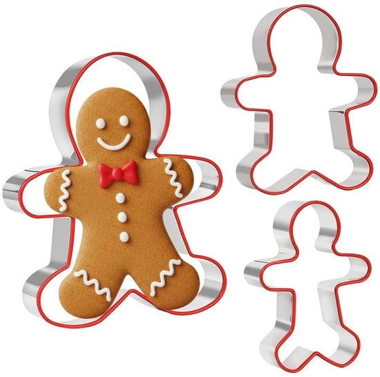 Set di stampi per biscotti a forma di peperoncino 3 pezzi - bordo protettivo in silicone - impasto di zenzero per famiglie - accessori per forno - accessori per biscotti - attività creativa - stampi per biscotti a forma di peperoncino