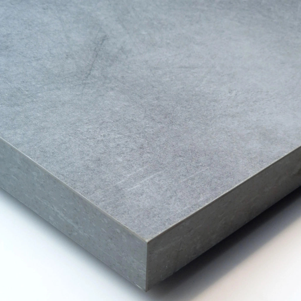 Consolle allungabile, 262x90x73cm, Per 12 persone, Gambe in legno, grigio cemento RF3113