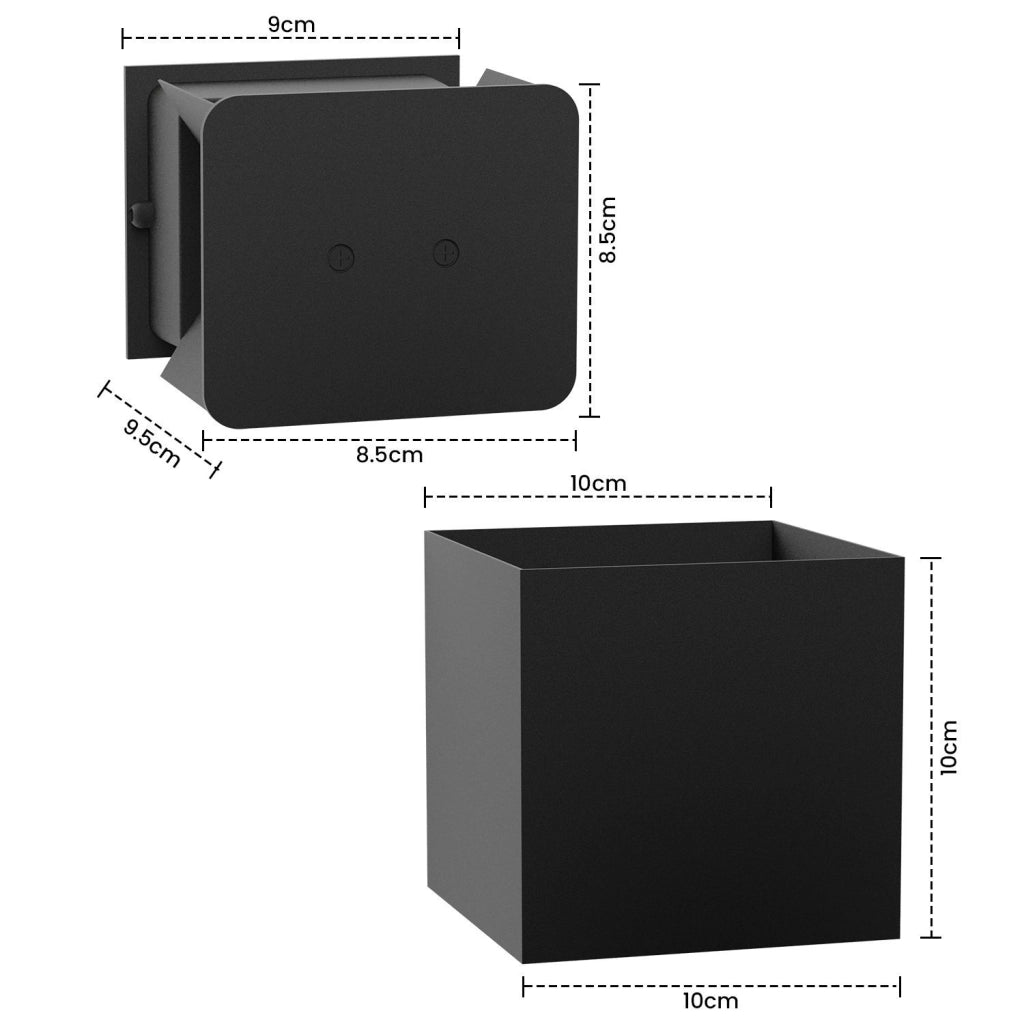 ZMH Applique a LED nere Applique moderne per esterni per la camera da letto