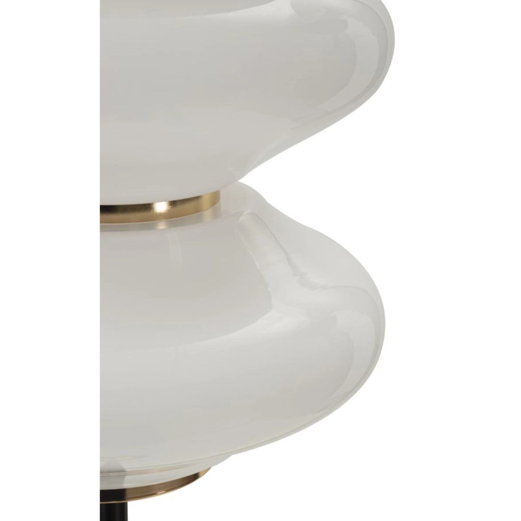 Lampada da Terra VKH920, Bianco, Vetro, 30x30x168 cm