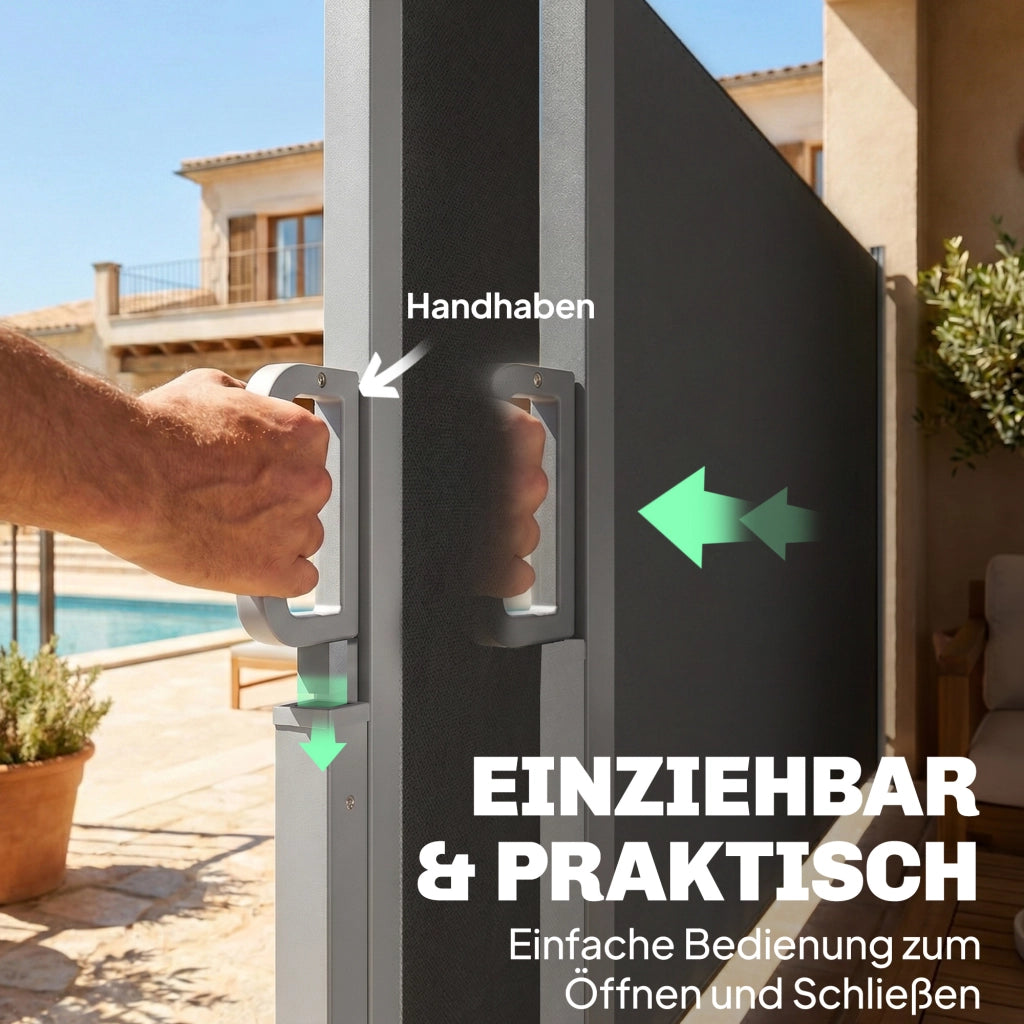 Tendone da Esterno Sfoderabile con Protezione UV ¨C Minimal ¨C Grigio Scuro 420x185 cm