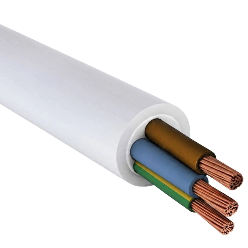 Cavo elettrico butilico grigio multipolare fg16or16 sezione 3x4mm 25 metri