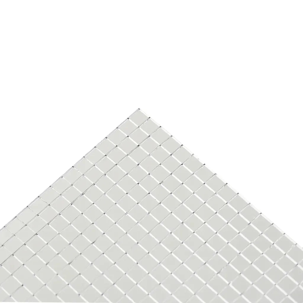 Piastrella a Mosaico con Specchio 3 pcs Argento 30 x 30 cm 42017627