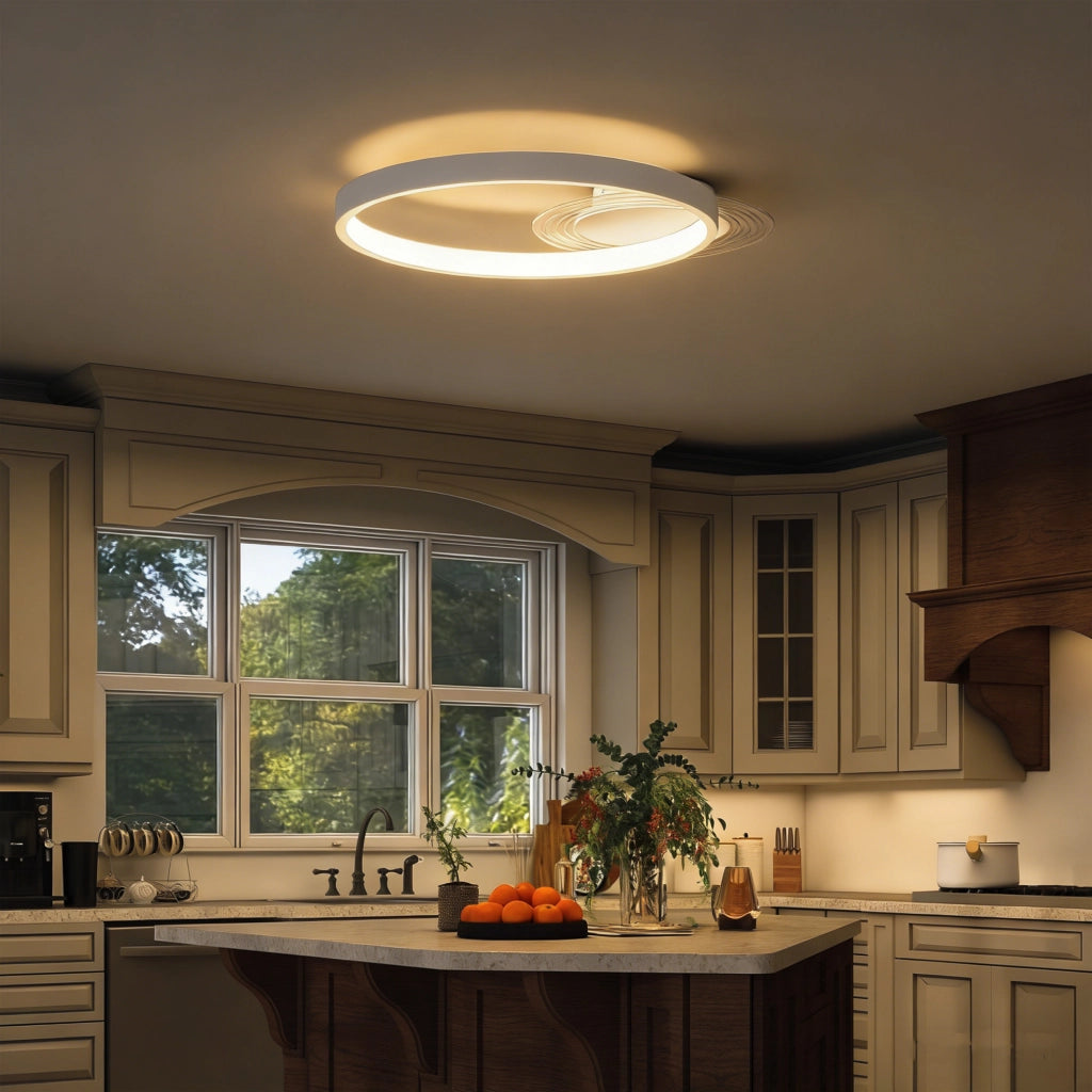 Lampada da Soffitto ¨C zephmum ¨C 50x40x7,4 cm Bianco