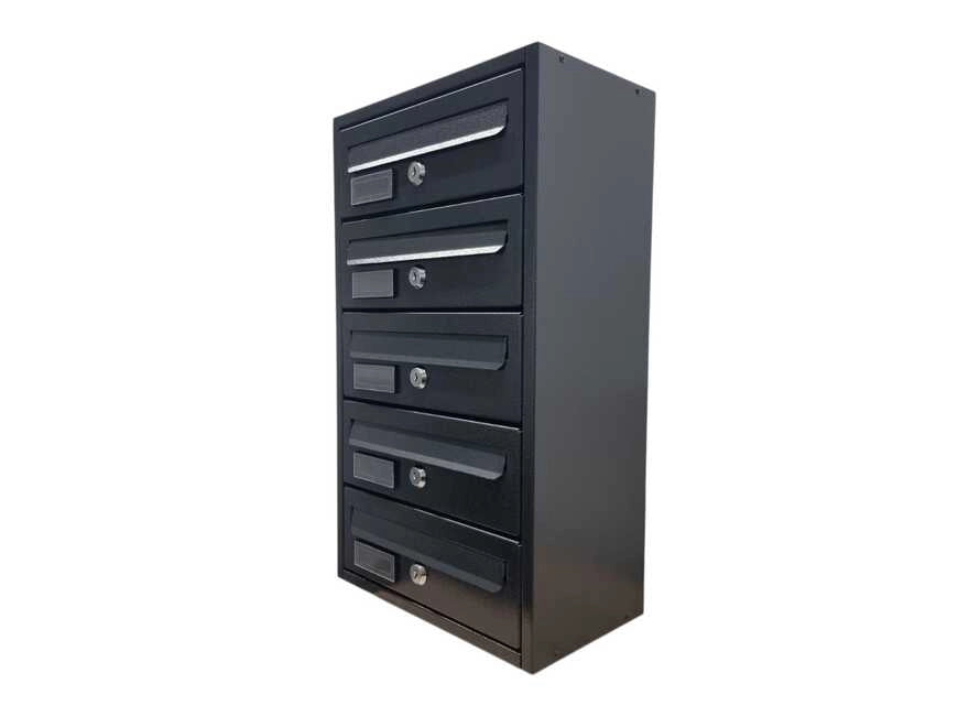 Cassetta Postale da Esterno MODULARE BoxoB Imperium 983 Con Cilindretto Numerato (RAL 7021) - 1 Comparto