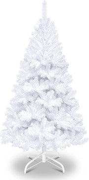 Albero di Natale Artificiale - 150 cm - Incluso Albero - Albero di Natale Realistico - Albero di Natale di Abete - Albero di Natale Artificiale - 488 Fusti - Bianco