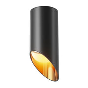Maytoni Plafoniera moderna Lipari 1 luce GU10 nero metallo