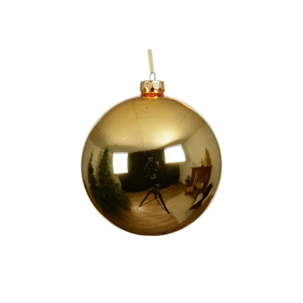 Pallina Vt lucido oro chiaro d15cm