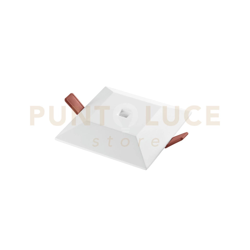 INCASSO LED HALL IN GESSO BIANCO QUADRATO 6W 530LM 3000K 130X130MM IN GESSO VERNICIABILE