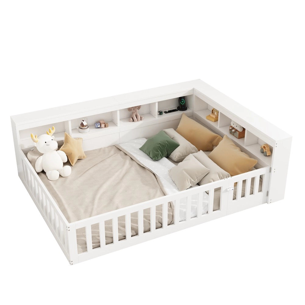Letto Diurno con Contenitore e Rete a Doghe ¨C MINIMAL ¨C Bianco 140x190