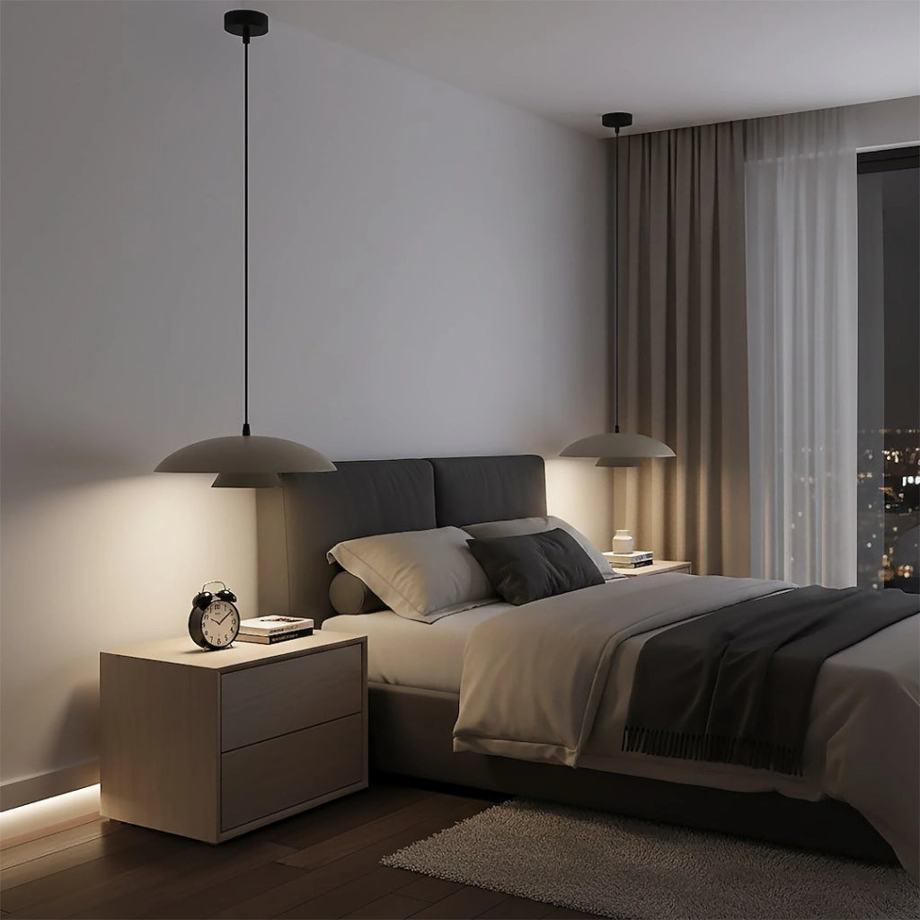 Lampada sospesa Babel beige/nero 1xGX53 Emibig