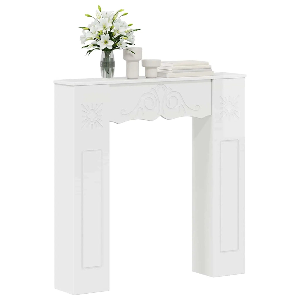 Cornice per camino Bianco Lucido 102 x 20 x 102 cm 8006637