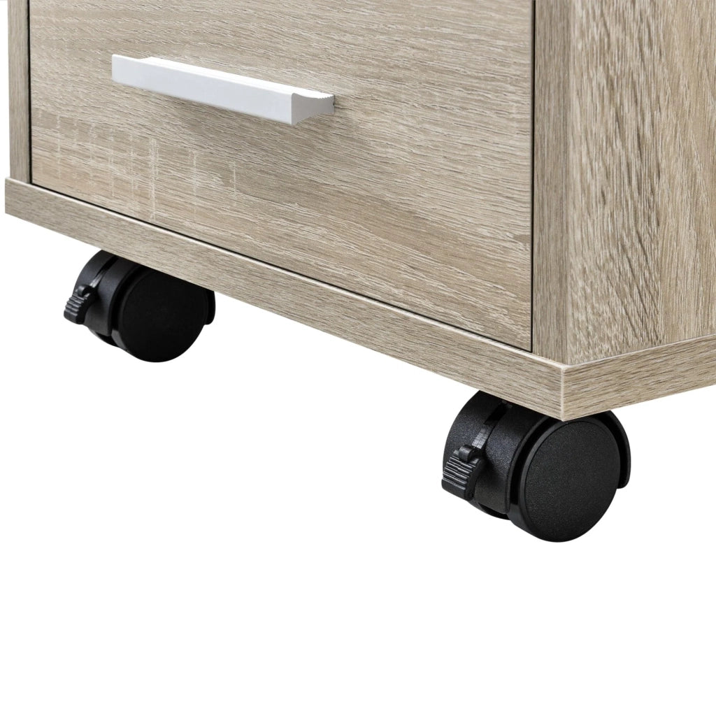 Mobiletto mobile con 5 cassetti in MDF beige 63 cm 03_0001246