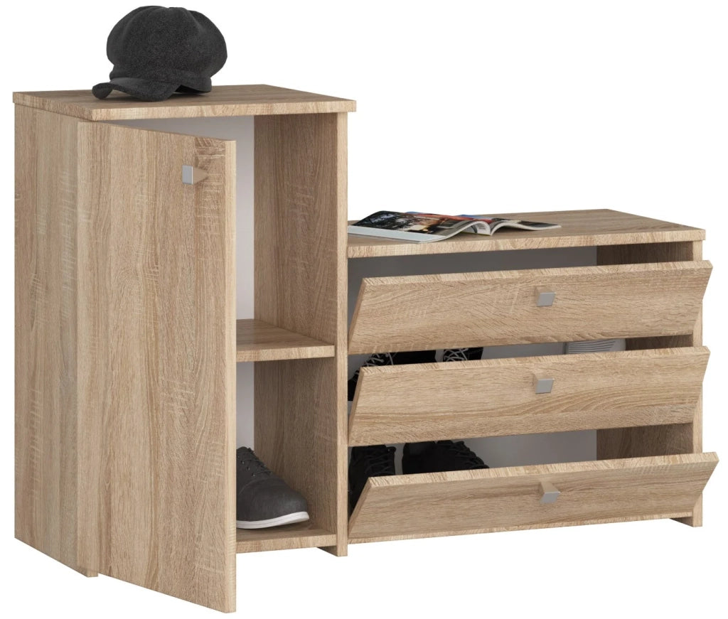 Scarpiera AKORD S16 Sonoma Quercia 98,4 cm 4 ante 98,4x33x68 cm
