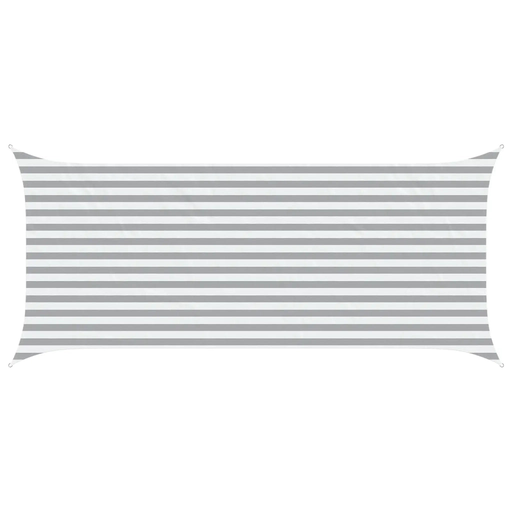 Vela da ombra solare Grigio chiaro e bianco 4,5 x 2 m 42031115