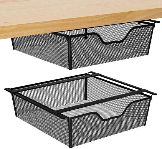 Set di Supporti di Deposito per Plank - Risparmio di Spazio - Set da 2 - Nero