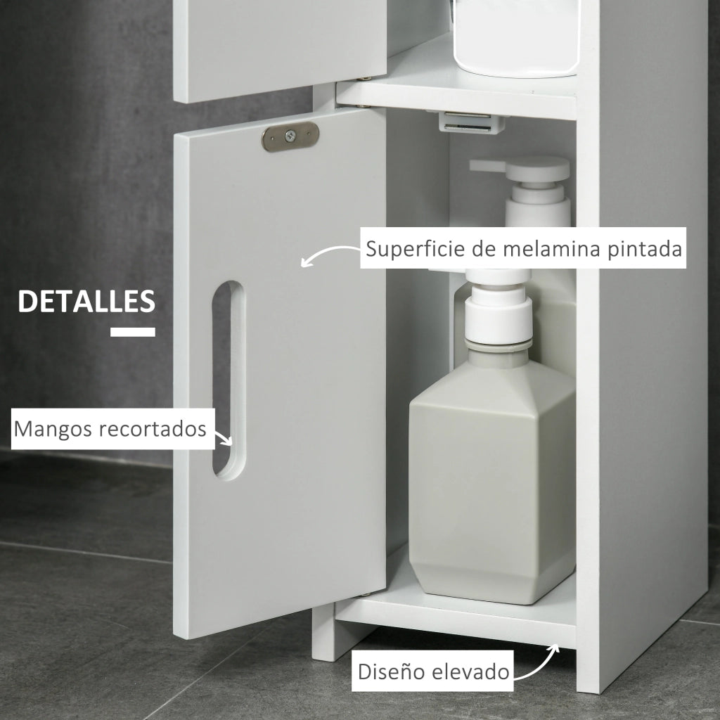Colonna Bagno ¨C Minimal ¨C Bianco 15x17x120 cm
