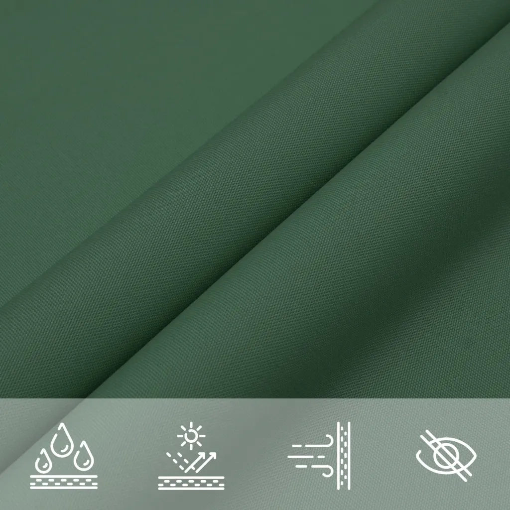 Parasole a vela | Telo Ombra | Vela da ombra Oxford Rettangolare 4x7 m Verde Scuro