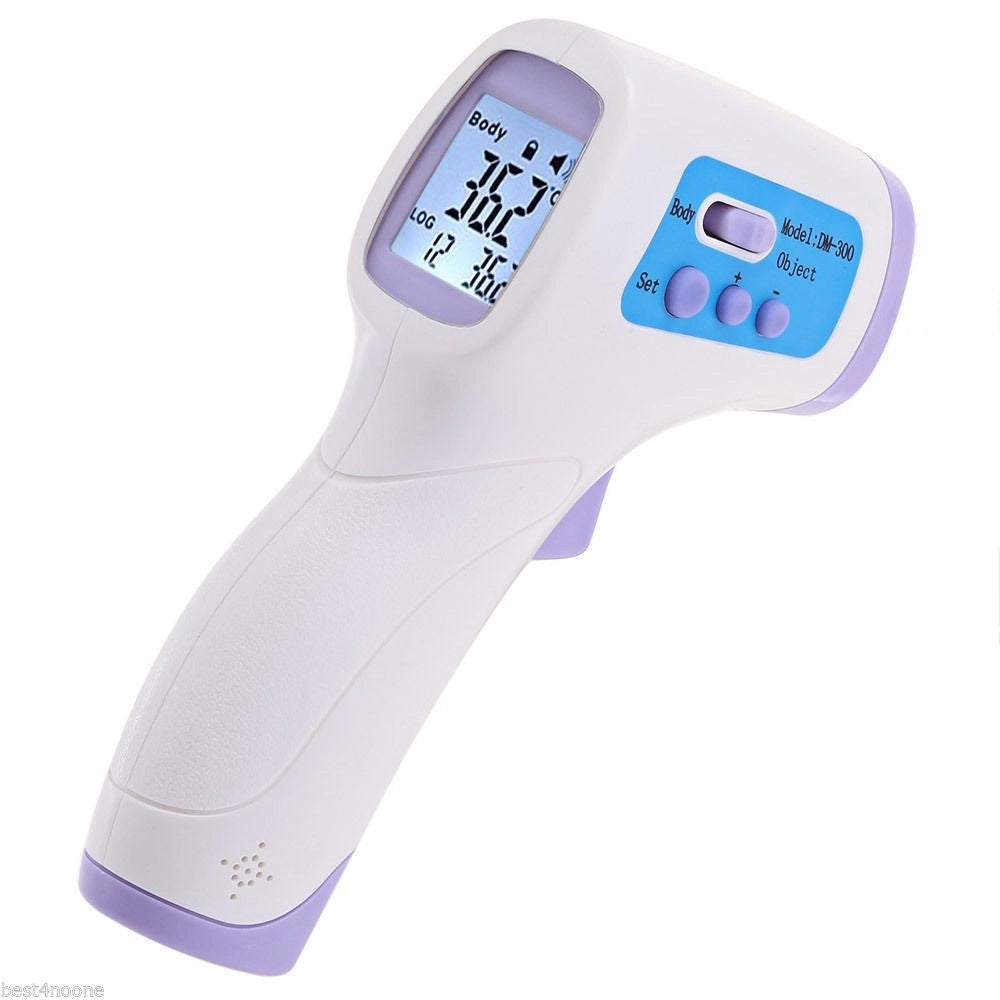 Trade Shop - Termometro Dm300 Infrarossi Digitale Per Bambini Adulti Con Display Lcd -