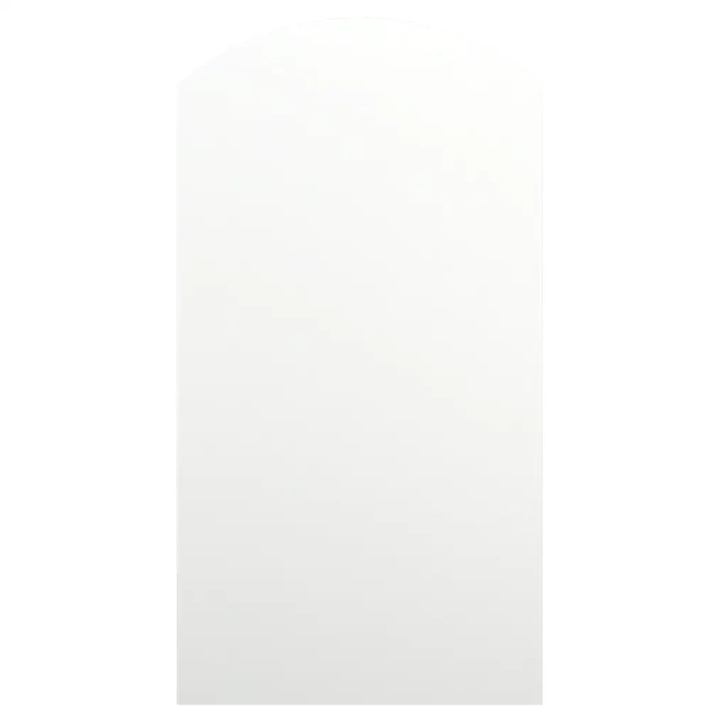 Specchio con Luci LED 90x45 cm Forma ad Arco in Vetro