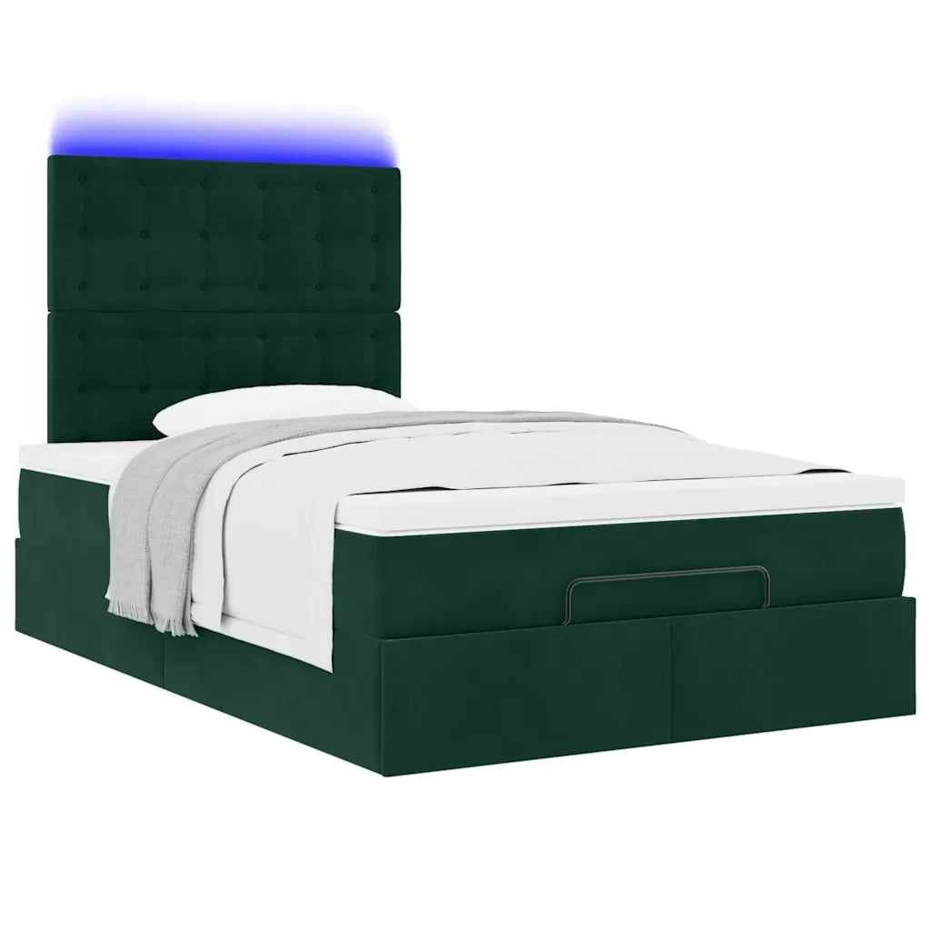 Struttura Letto Pouf con Materassi 120x190 cm Velluto 3314453