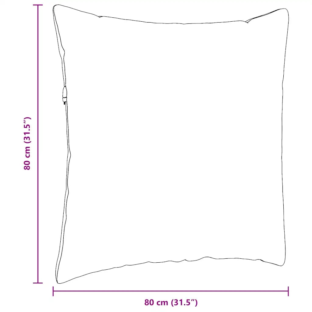 Cuscini da Divano 2 pcs Crema 80 x 80 cm Tessuto 42014047