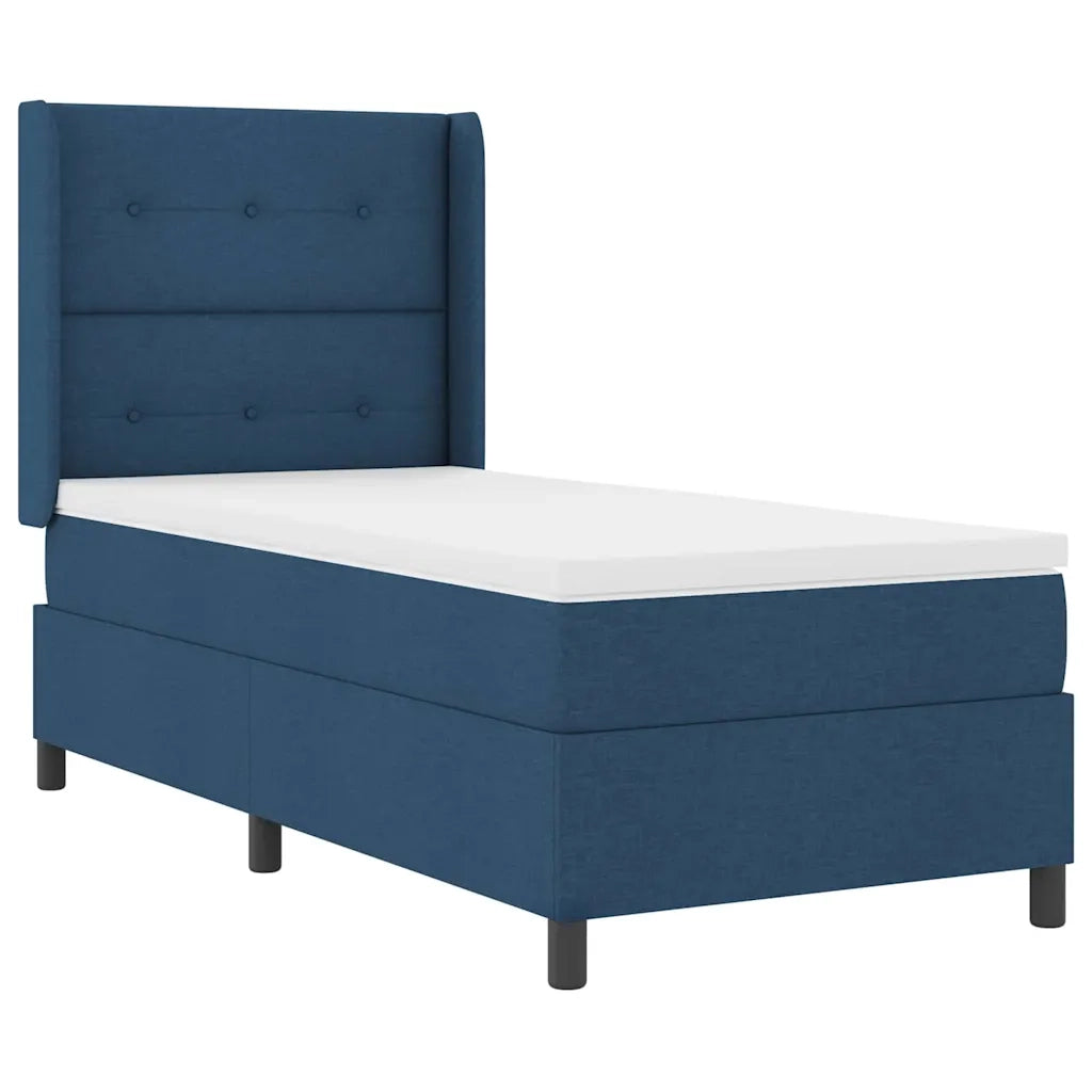 Letto a molle con materasso Blu 200 x 80 cm Tessuto 3341615