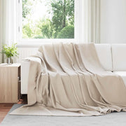 Coperte da Pile 6 pcs Beige 240 x 220 cm Panno 42017047