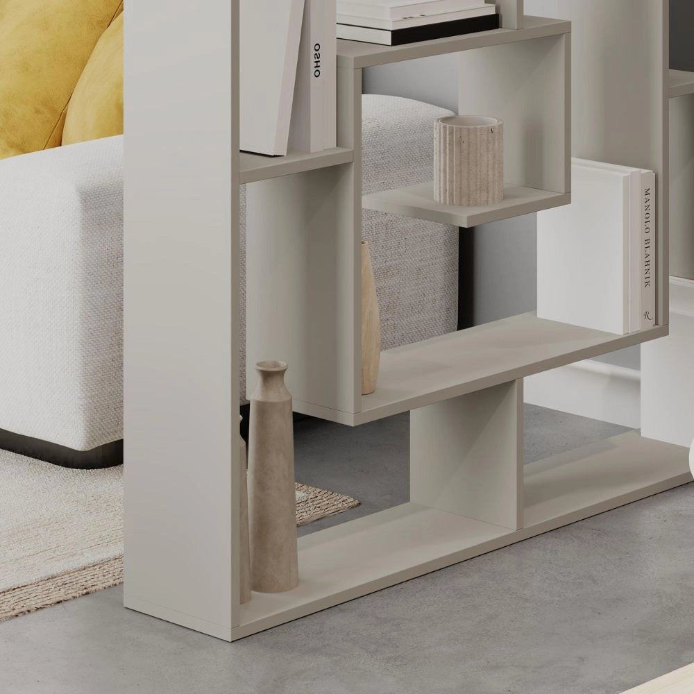 Libreria cashmere con 9 ripiani Labirent 125x22x129