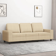 Divano a 3 Posti-Sofa 3 Posti Crema 180 cm in Tessuto 898418