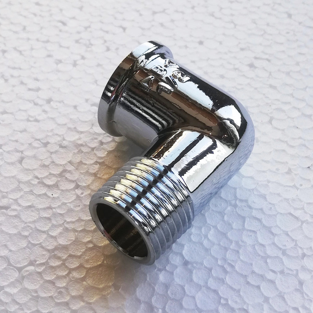 Gomito curva da 1/2 mf in ottone cromato