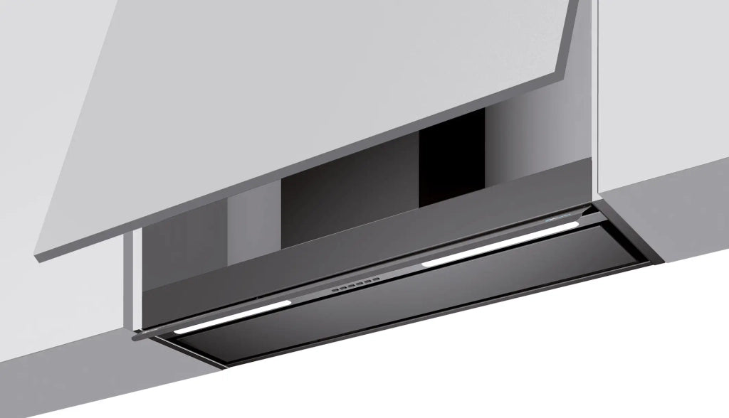 CAPPA PROFILE INCASSO cm 116 - Nera -700 m3/h DRY DROP