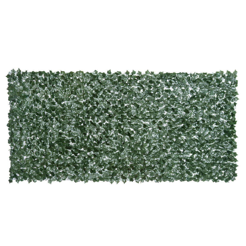 Siepe artificiale frangivista 300 x 150 cm verde scuro per balcone, terrazza e giardino