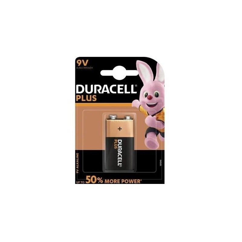 DURACELL SIMPLY BATTERIA DA 9 VOLT 2 PEZZI