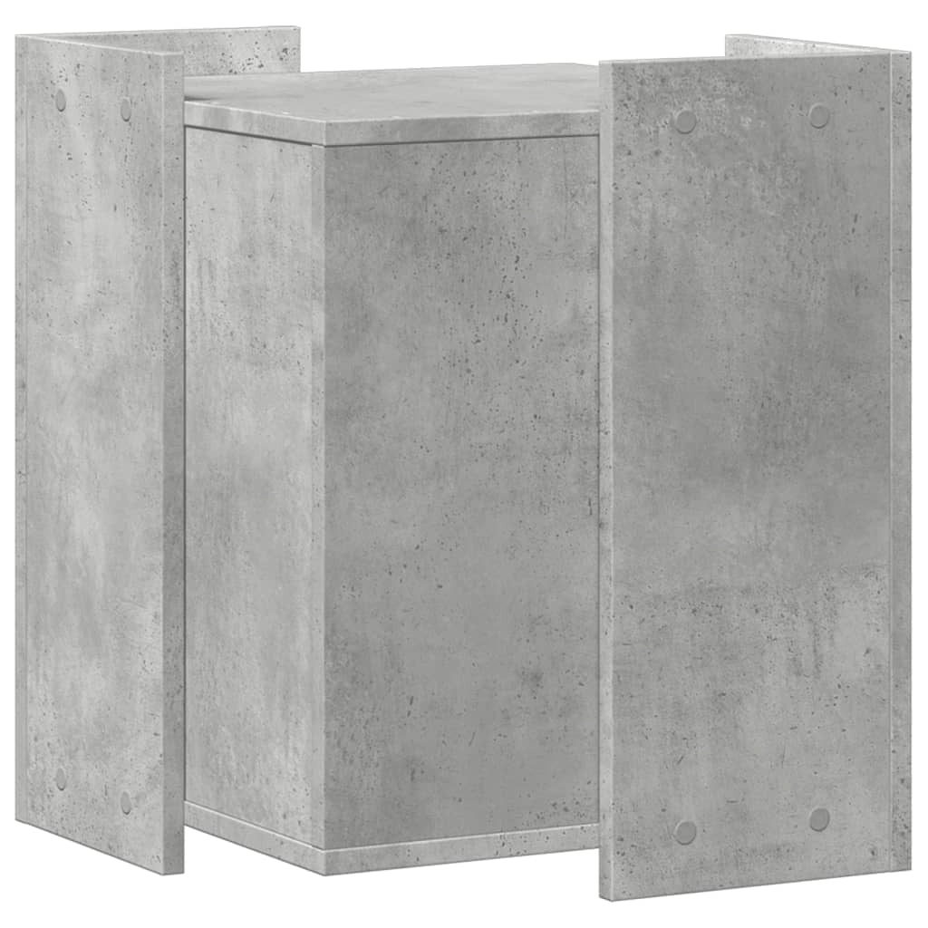 Mobiletto per lettiera per gatti in legno ingegnerizzato grigio 02_0043321