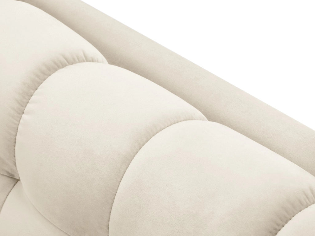 Cosmopolitan Design - Divano "Bali" 2 posti in velluto beige chiaro 