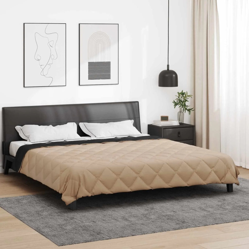 Piumone Completo Annuale Nero e Talpa 220 x 240 cm Microfibra 42025617
