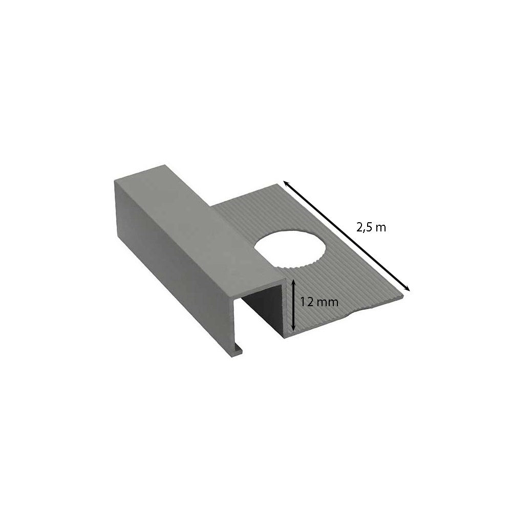 Profilo jolly quadro in alluminio 2,5 metri : Modello - 8MM LUCIDO