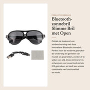 Bracciale Bluetooth con Orecchini aperti - Nero - Music e Chiamate - 137 Lingue - Adatto per Android