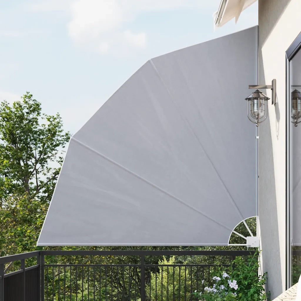 Tenda Laterale per Balcone Pieghevole Grigio 210x210 cm 810119