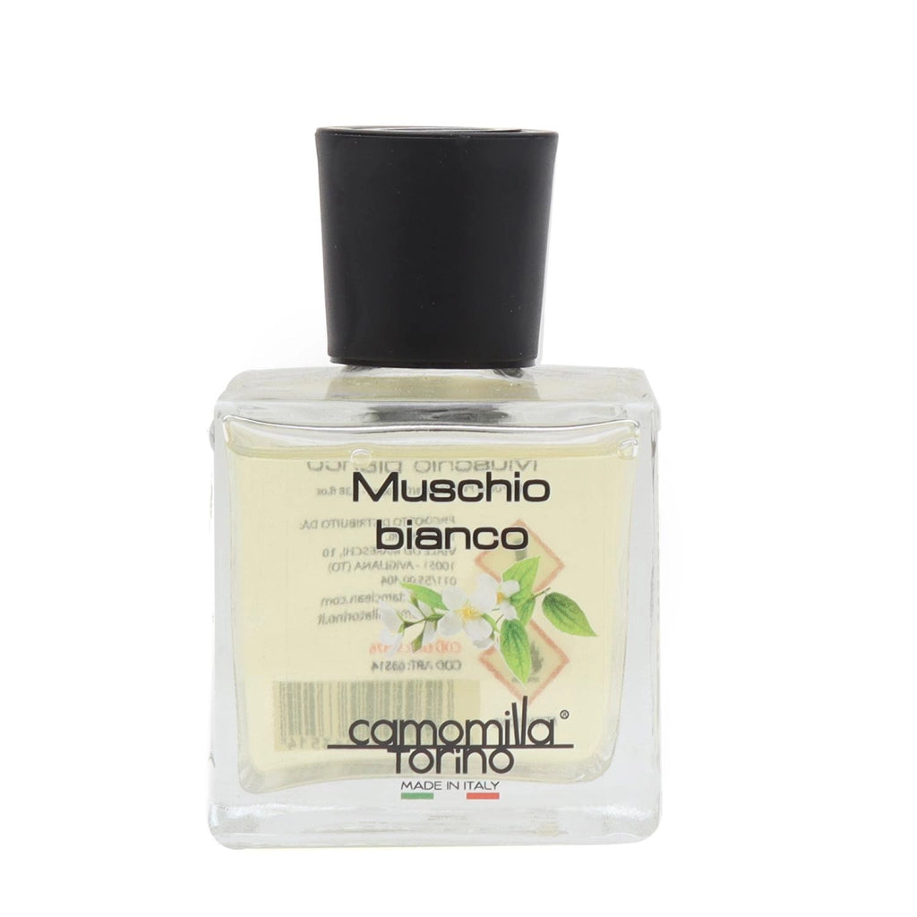 CAMOMILLA TORINO DIFFUSORE PER AMBIENTE CON BASTONCINI MUSCHIO BIANCO DA 100 ML