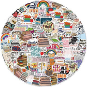Sticker Vintage per Libri - Accessori per Giornalismo Acqua e Luce Resistente