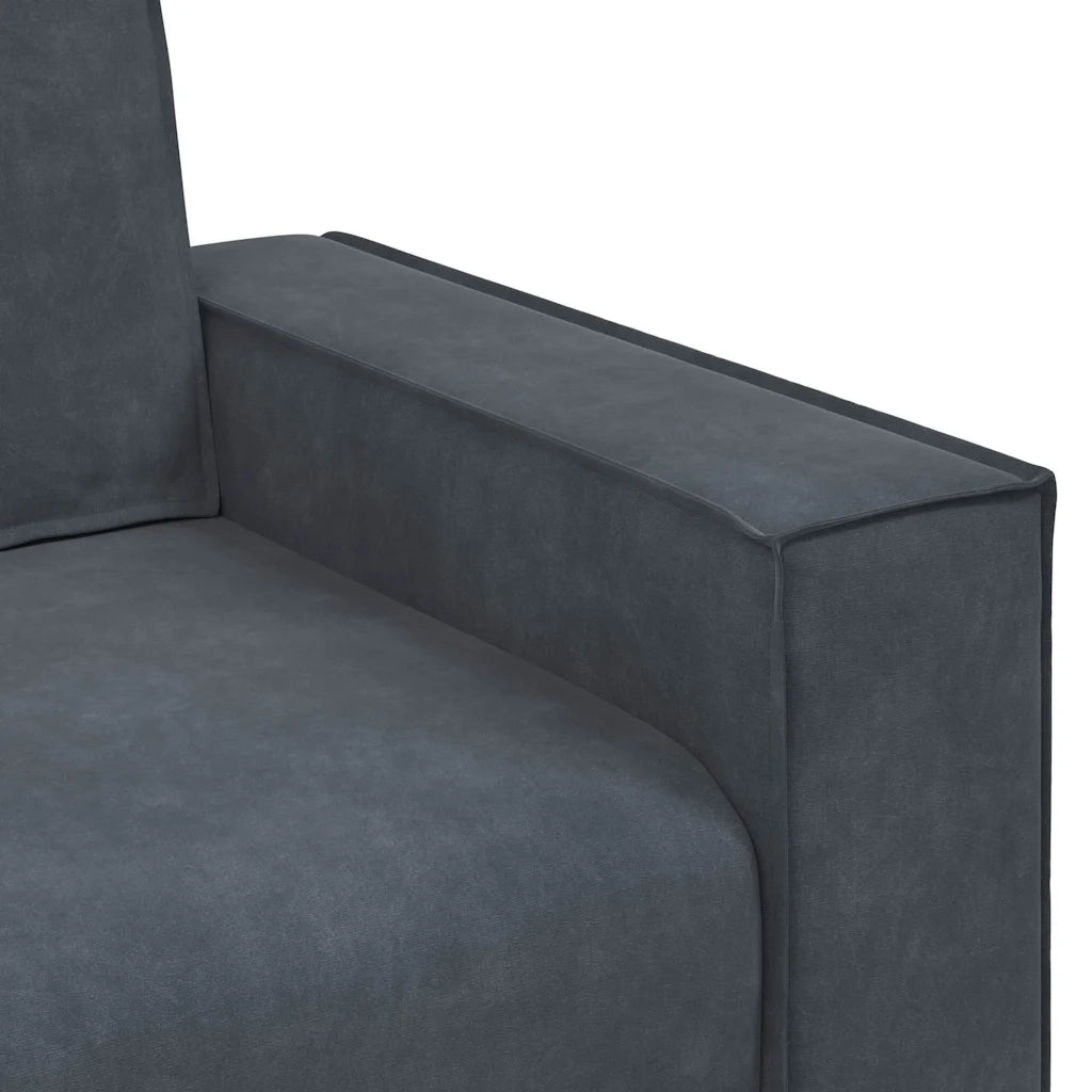 Divano a 2 Posti-Sofa 2 Posti grigio scuro140 cm in Velluto 462387