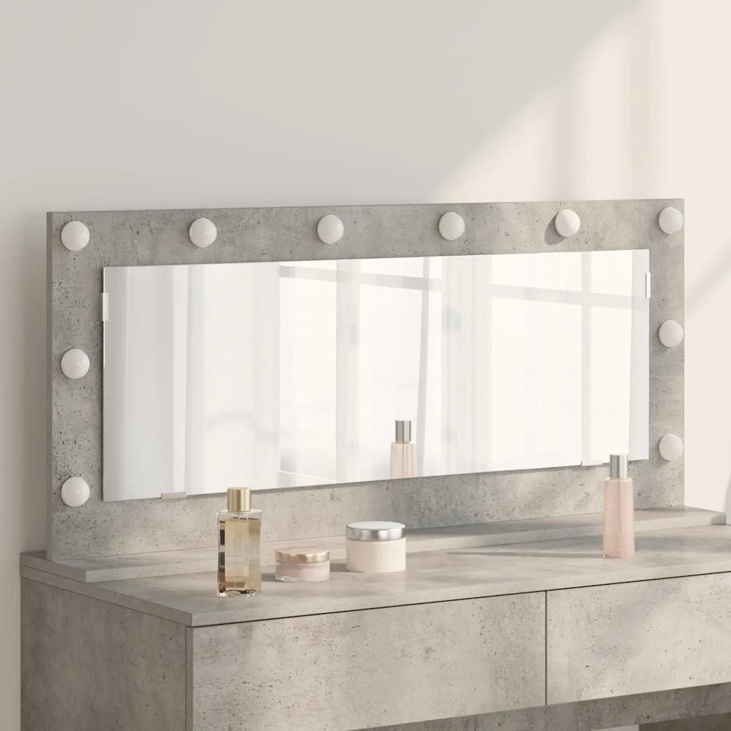Specchio da Vanit¨¤-Specchio da Trucco Grigio cemento 100 x 45 x 18 cm