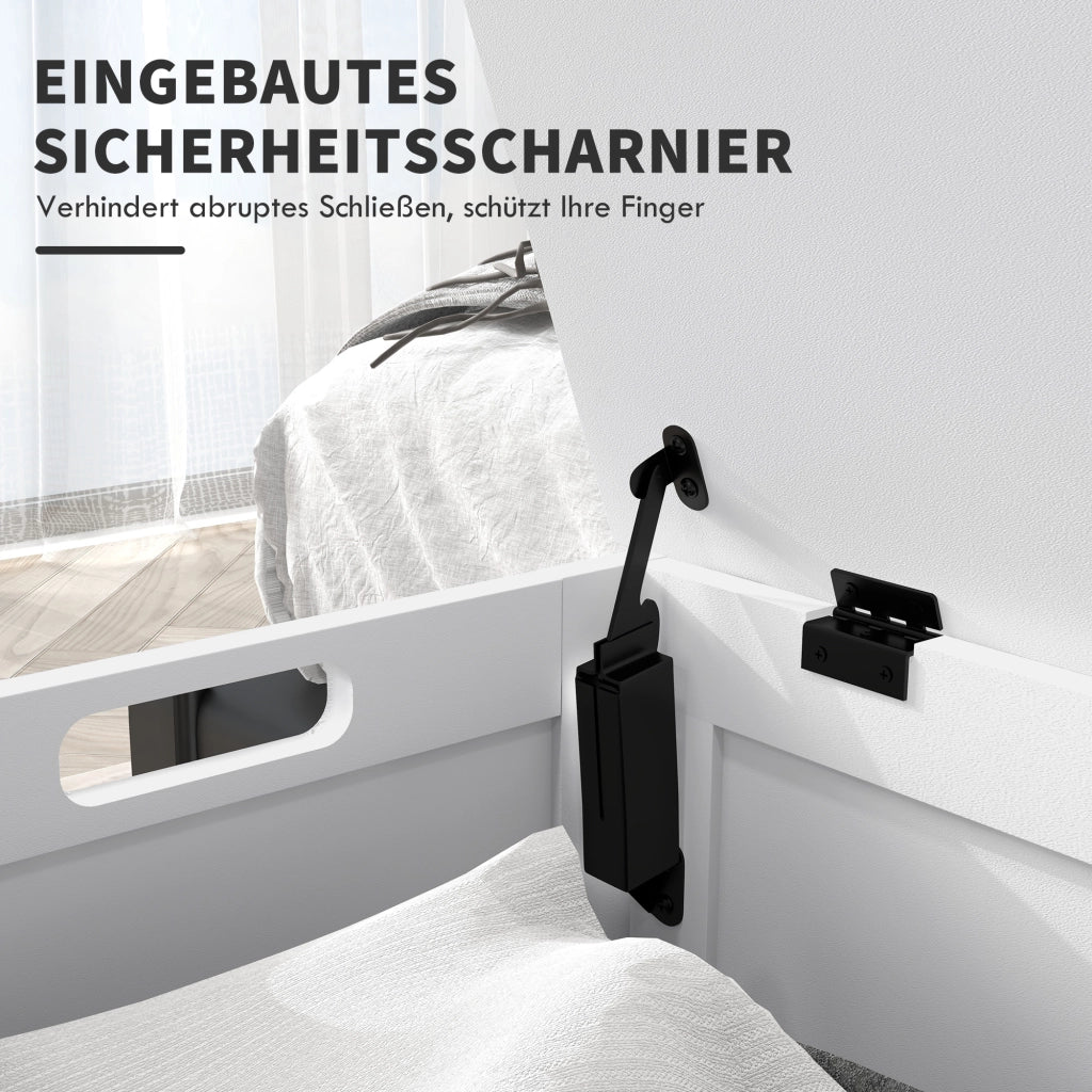 Cassa per giocattoli con cassetti ¨C Minimal ¨C Bianco, MDF, 81x40x46 cm