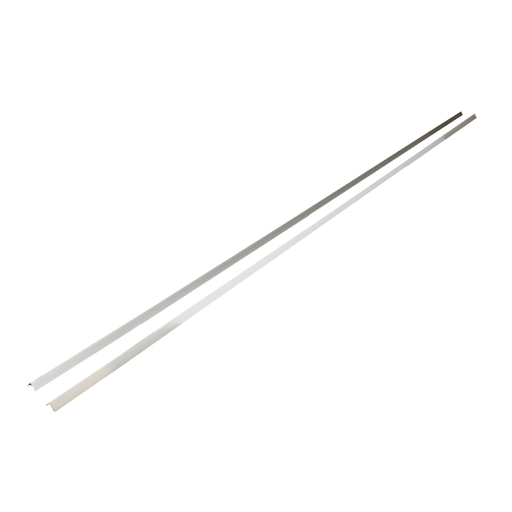 Profilo in alluminio per strip LED 15,8x15,8x2000mm, applicato angolo interno 90 gradi con diffusore opaco, striscia massima 12mm