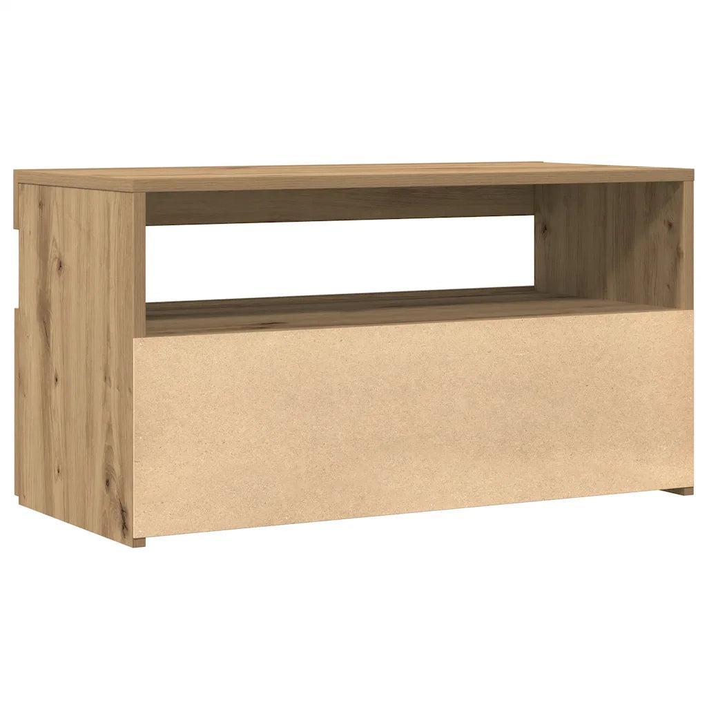 Mobili Porta TV con LED 2 pz | Armadietto TV | Mobile Porta TV Artigianale in Legno Multistrato