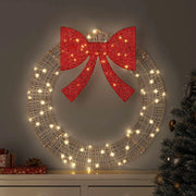 Ghirlanda con 60 LED Bianco caldo 76 x 76 x 8 cm PET 42019136