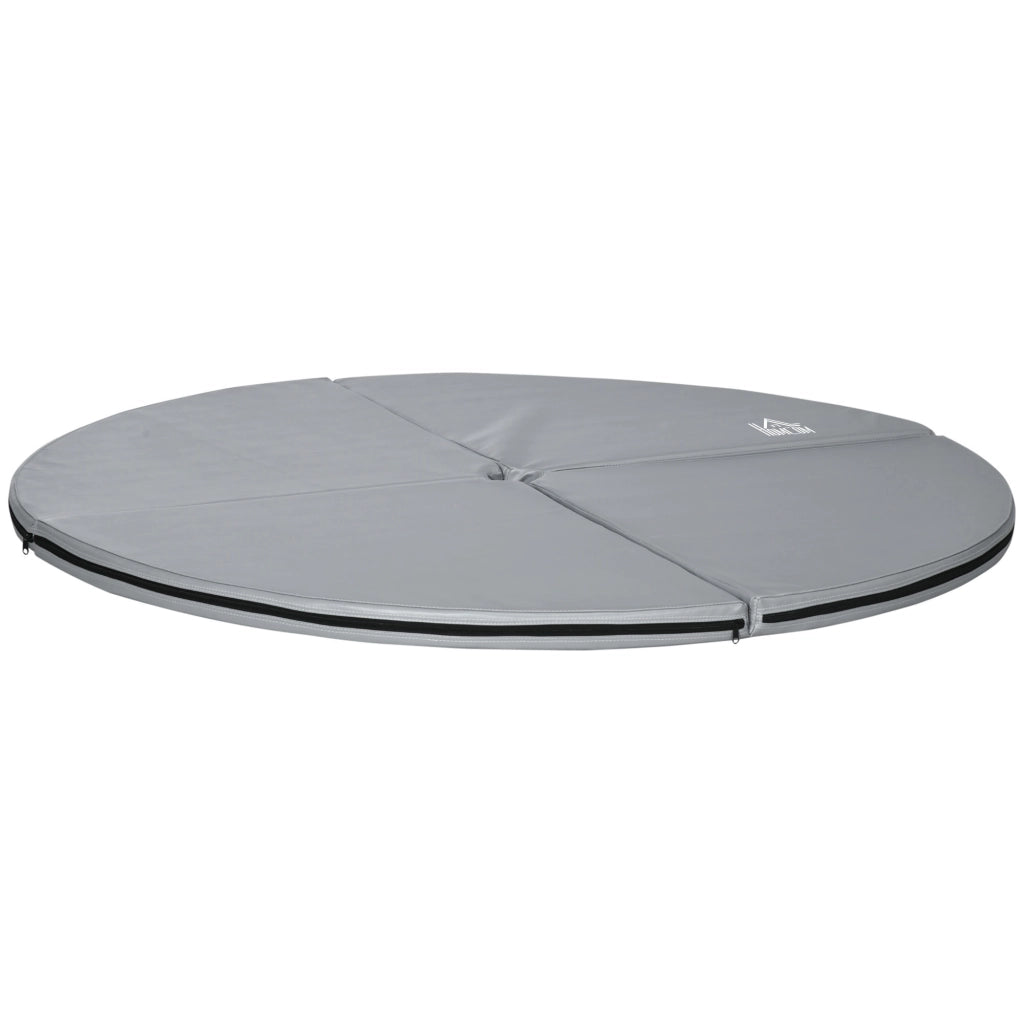 Tappetino per Pole Dance Rotondo ¨C Minimal ¨C Grigio Chiaro 5 cm
